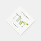 Margarita Cocktail Bridal Couples Shower Servet (Hoek)