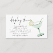 Margarita Cocktail Bridal Display Douche Informatiekaartje (Voorkant)