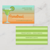 Margarita Cocktail Limoen/Sinaasappel/Aqua Visitekaartje (Voorkant / Achterkant)