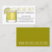 Margarita Cocktail Mixologist Bar Bartender Drink Visitekaartje (Voorkant / Achterkant)