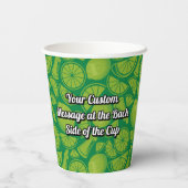 Margarita Cocktail Paper Cups Papieren Bekers (Achterkant)