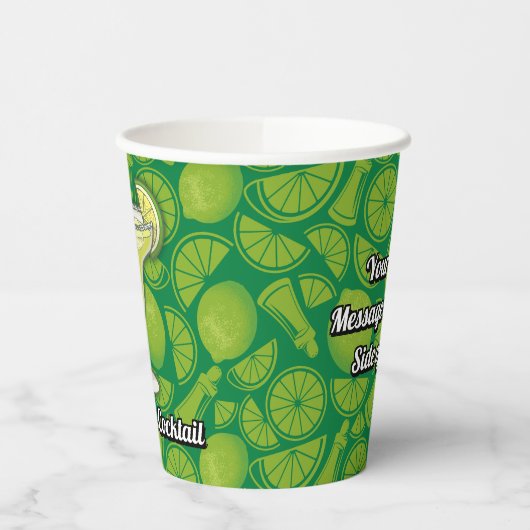 Margarita Cocktail Paper Cups Papieren Bekers (Links)