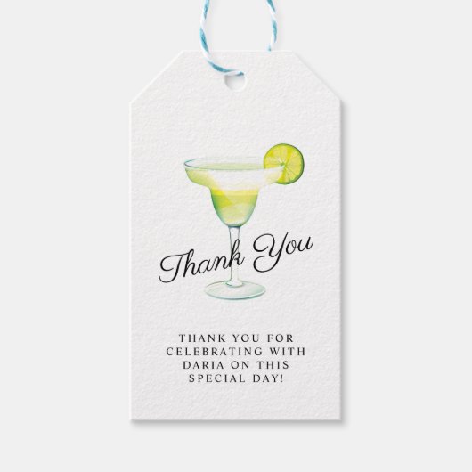 Margarita Cocktail Party Cadeau Labels Cadeaulabel (Voorkant)