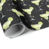 Margarita Cocktail Patroon Cadeaupapier (Rol Hoek)