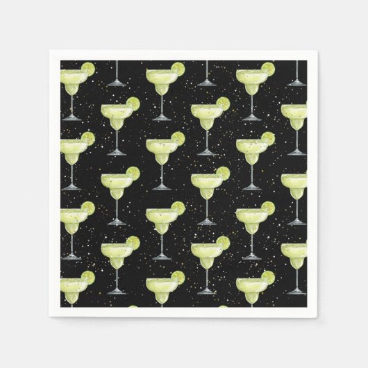 Margarita Cocktail Patroon Servet (Voorkant)