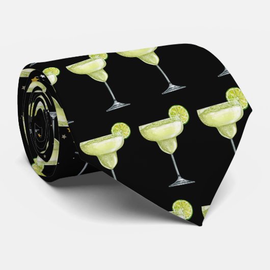 Margarita Cocktail Patroon Stropdas (Opgerold)