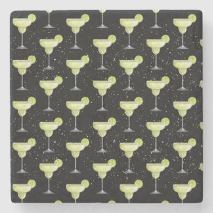 Margarita Cocktail Pattern Stenen Onderzetter