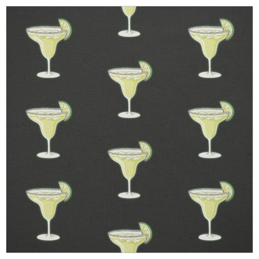 Margarita Cocktail Pattern Stof (Swatch)