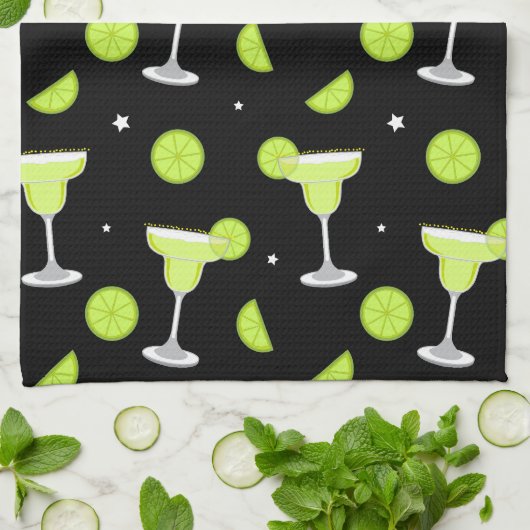 Margarita Cocktail Pattern Theedoek (Gevouwen)