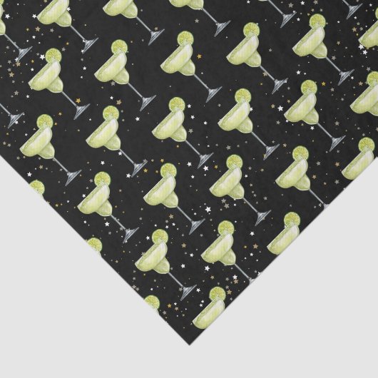 Margarita Cocktail Pattern Tissuepapier (Detail)