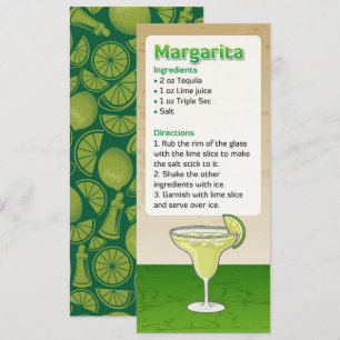 Margarita Cocktail Recept Uitnodiging