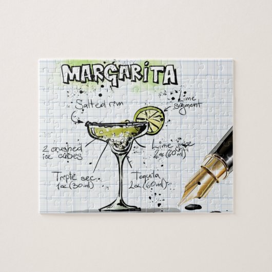 Margarita Cocktail Recipe Legpuzzel (Horizontaal)