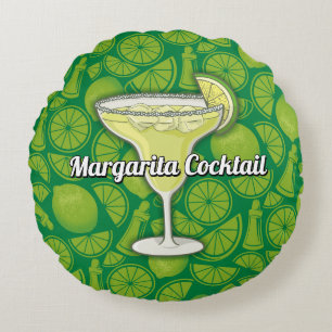 Margarita Cocktail Rond Kussen