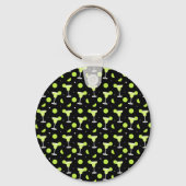 Margarita Cocktail Schattig  Sleutelhanger (Achterkant)