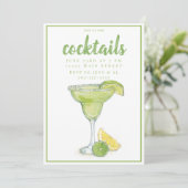 Margarita Cocktailparty Kaart (Staand voorkant)