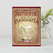 Margarita Cocktailparty Uitnodiging (Staand voorkant)