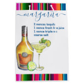 Margarita Cocktailrecept Waterverf Medium Cadeauzakje (Voorkant)