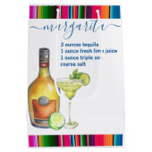 Margarita Cocktailrecept Waterverf Medium Cadeauzakje (Achterkant)