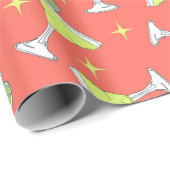 Margarita Cocktails Roze Motief Cadeaupapier (Rol Hoek)