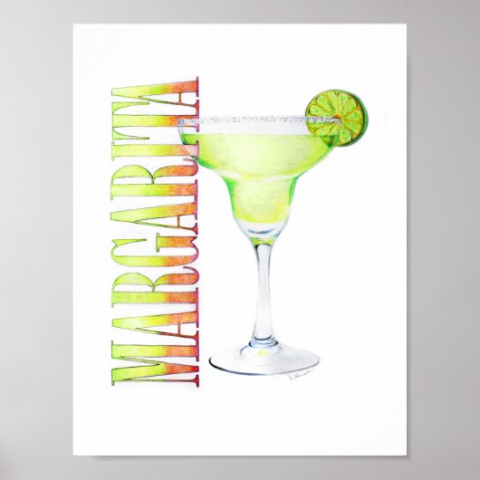 Margarita Colored Pencil Tekening Poster (Voorkant)
