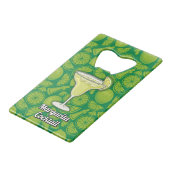 Margarita Creditkaart Flessenopener (Voorkant Gekanteld)
