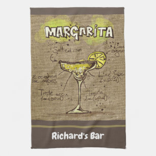 Margarita Custom Bar Burlap Aangepast Theedoek