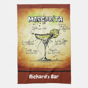 Margarita Custom Bar Gold-gepersonaliseerd Theedoek