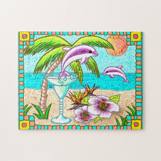 Margarita Dolfijn Splash Legpuzzel (Horizontaal)