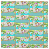 Margarita Dolphin Splash Stof (Swatch)