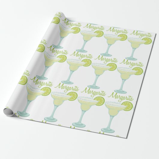 Margarita Drink Cadeaupapier (Uitgerold)