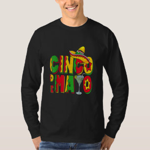 Margarita Drink de Mexicaanse Partij Sombrero Cinc T-shirt