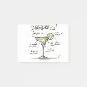 Margarita Drink Recipe Design Post-it® Notes (Voorkant)