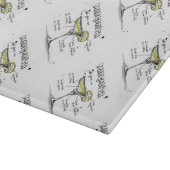 Margarita Drink Recipe Design Snijplank (Hoek)