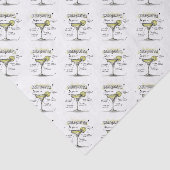 Margarita Drink Recipe Design Tissuepapier (Detail)