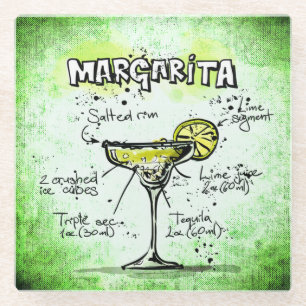 Margarita Drink Recipe Glazen Onderzetter