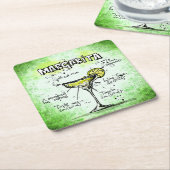 Margarita Drink Recipe Kartonnen Onderzetters (Schuin)