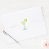 Margarita Drink Ronde Sticker (Envelop)