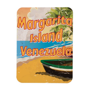 Margarita Eiland Vintage reisposter print Magneet