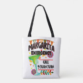 Margarita Emergency Call 9 Juan Funny Mexican Tote Bag (Achterkant)