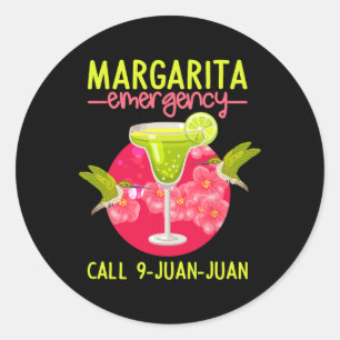 Margarita Emergency Shirt Mexican Fiesta Funny Cin Ronde Sticker