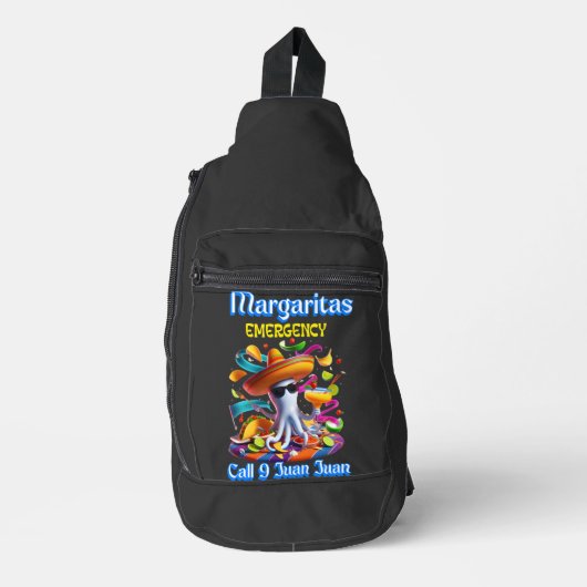 Margarita Emergency Sombrero-dragende octopus Sling Bag (Voorkant)