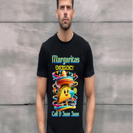 Margarita Emergency Sombrero-dragende octopus T-shirt