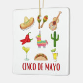 Margarita En Bow Coquette Cinco De Mayo Keramisch Ornament (Links)