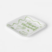 Margarita en Huwelijk Bachelorette Papieren Bordje (Gebogen)