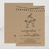 Margarita en Mistletoe-kerstfeestdag Kaart (Voorkant / Achterkant)