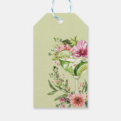 Margarita Feest Bloem Bruidsboeket Shower Cadeaulabel (Achterkant)