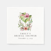 Margarita Feest Bloem Bruidsborrel Servet (Voorkant)