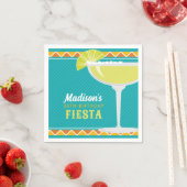 Margarita Fiesta Birthday Party Turquoise Sinaasap Servet (Insitu)