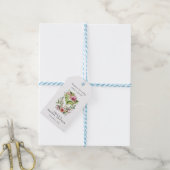 Margarita Fiesta Bloemachtige Bruiloftsborrel Cadeaulabel (Met Touw)