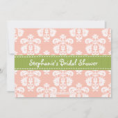 Margarita Fiesta Bridal Shower Invitations Roze Kaart (Achterkant)